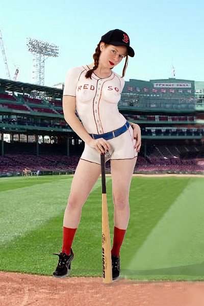 Boston Red Sox Uniform Bodypaint