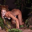 Crouching Cheetah Bodypaint