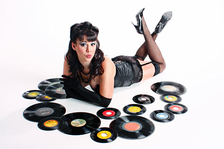 Zadie with Records