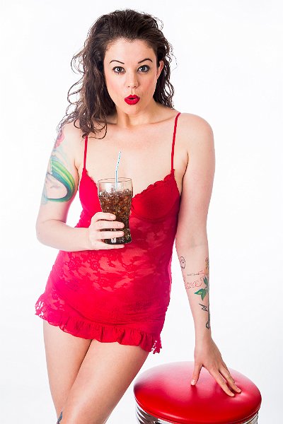 Pinup With Soda